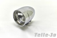 4” Klarglasscheinwerfer Headlight Stretch, Hidden Lens, Diamond Cut, Chrom