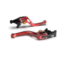 LSL Brake lever BOW R38R, short, red/gold