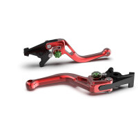 LSL Brake lever BOW R38R, short, red/green