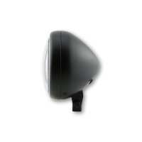 HIGHSIDER 5 3/4 inch LED headlamp PECOS TYPE 6 with TFL, matt black, lower fixture.
