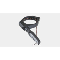 DAYTONA Fork clamp set with turn signal holder aluminium black 49 mm