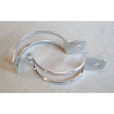 Flasher clamp, two-piece, chrome-plated Tube mounting 31-34mm