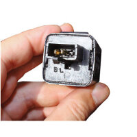 Flasher relay, electronic 12 V, narrow 3-way plug with 2...