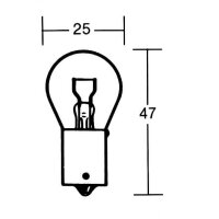 P21W Incandescent lamp 12V 21W BA15s