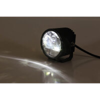 HIGHSIDER LED fog light, round, black,