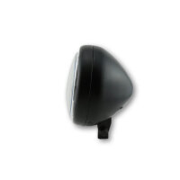 HIGHSIDER 5 3/4 inch LED headlamp PECOS TYPE 5, matt black, black lens, lower fix.