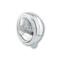 HIGHSIDER 5 3/4 inch LED headlamp PECOS TYPE 5, chrome, black bezel, lower fix.
