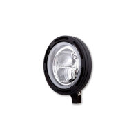 HIGHSIDER 5 3/4 inch LED headlight FRAME-R2 type 7, black, bottom mounting