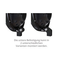 HIGHSIDER 5 3/4 inch LED headlight FRAME-R2 JACKSON, black, bottom mounting