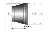 SHIN YO Scheinwerfereinsatz mit Standlicht, 100 mm, für HS1 35/35W, Klarglas, E-gepr.