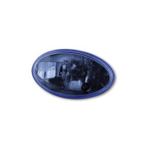 HIGHSIDER H4 insert oval, clear glass blue coloured, with...