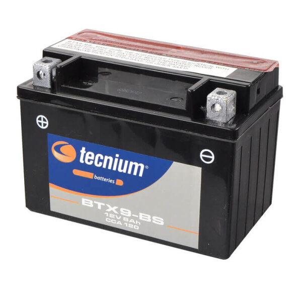 tecnium AGM battery with acid pack - BTX9-BS