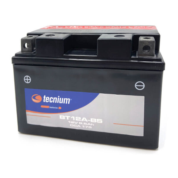 tecnium AGM battery with acid pack - BT12A-BS