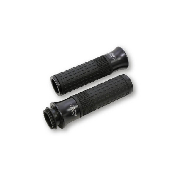 ABM sGrip, aluminium/rubber, black/black, 7/8 inch, open, with sleeve