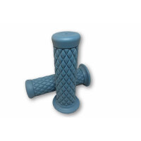 Custom Diamond Style Grips 1 inch blue pair