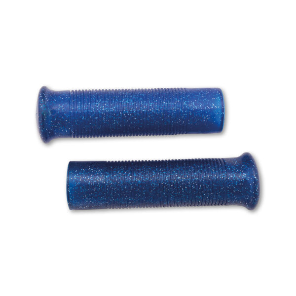Lenkergriffe Custom Retrostyle für 7/8 Zoll Lenker (22mm) in blau metalflake