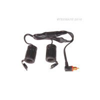 OPTIMATE Adapter motorcycle 90° plug to 2x car socket...