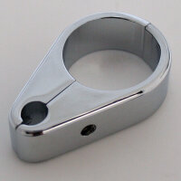 Chrome-plated clamp for 1 throttle cable, 1 inch (25mm)