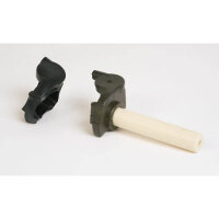 Throttle handle for ATV+MX made of aluminium with rubber...