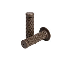 HIGHWAY HAWK Grips, cafe style, brown for 22 mm...