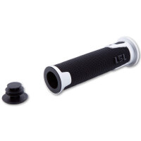 LSL ERGONIA handlebar grip rubber, 7/8 inch (22.2 mm), 125 mm, silver